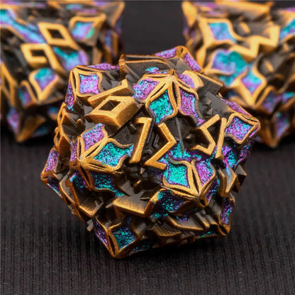 Metal Greek Gods Dice Set - What The Funk