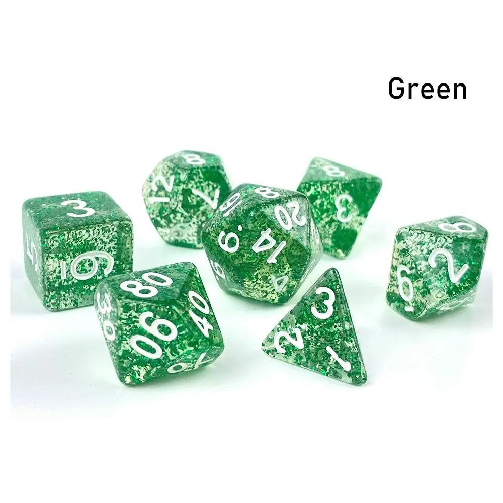 Glittery Translucent Dice Set - What The Funk