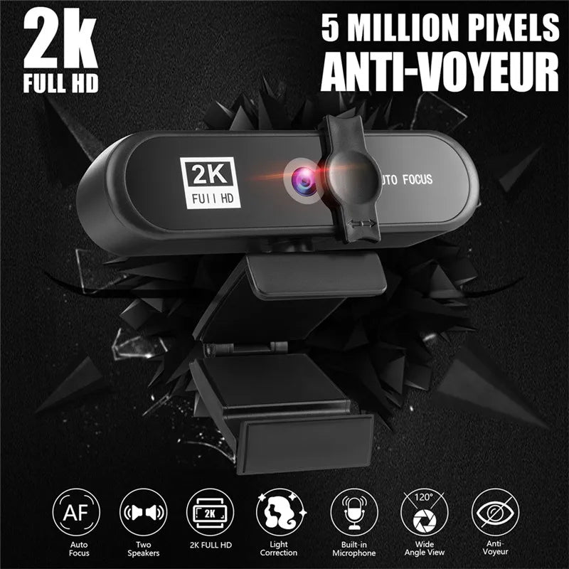 Webcam Autofocus With Microphone 8k/4k/2k/1080P HD USB-A/USB-C - What The Funk