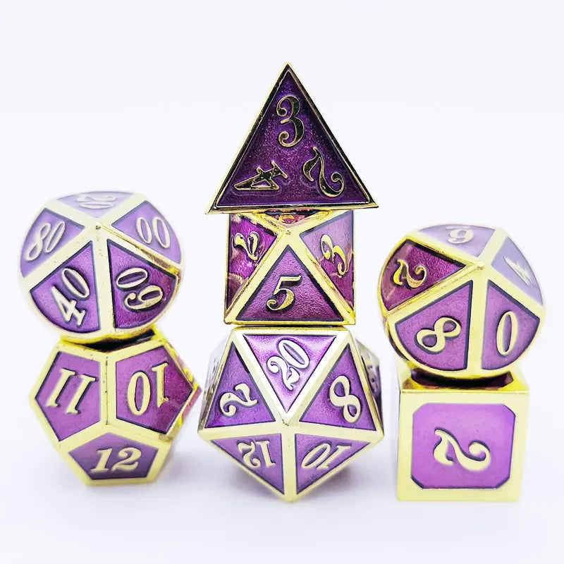 Metal Trimmed Dice Set - What The Funk