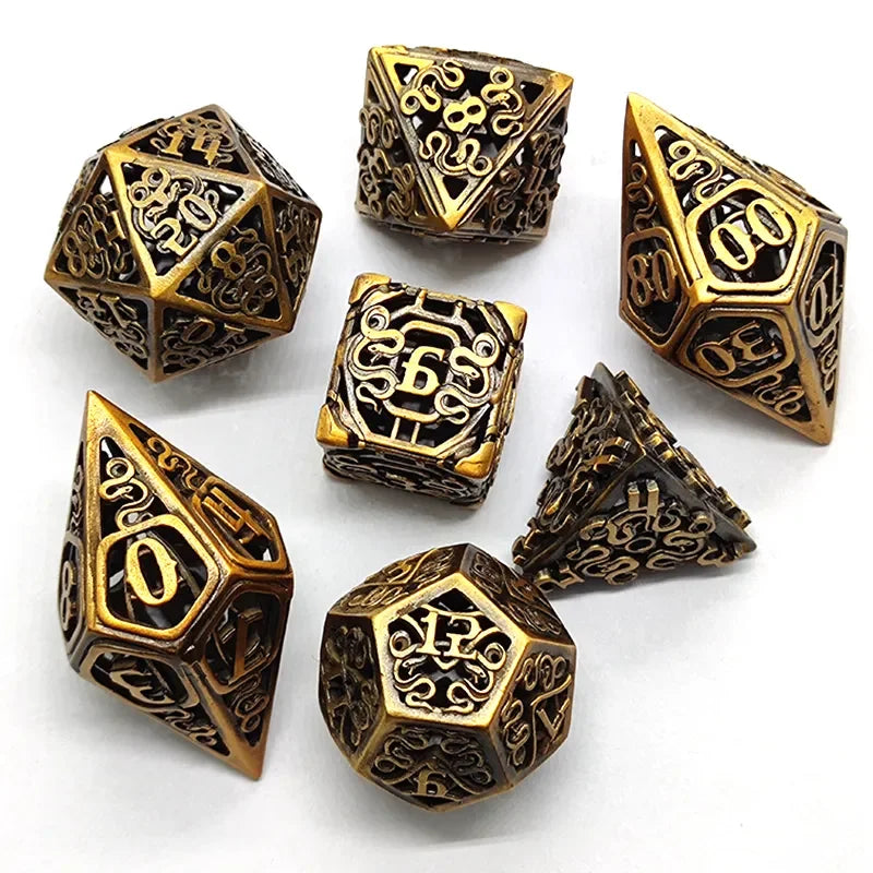 Hollow Metal Digital Dice Set - What The Funk