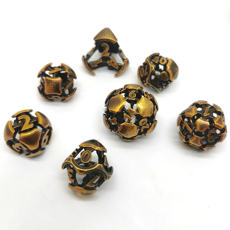 Metal Caltrops Dice Set - What The Funk