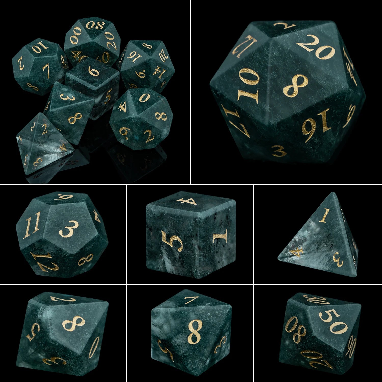 Crystal, Stone, & Gem Dice Set - What The Funk