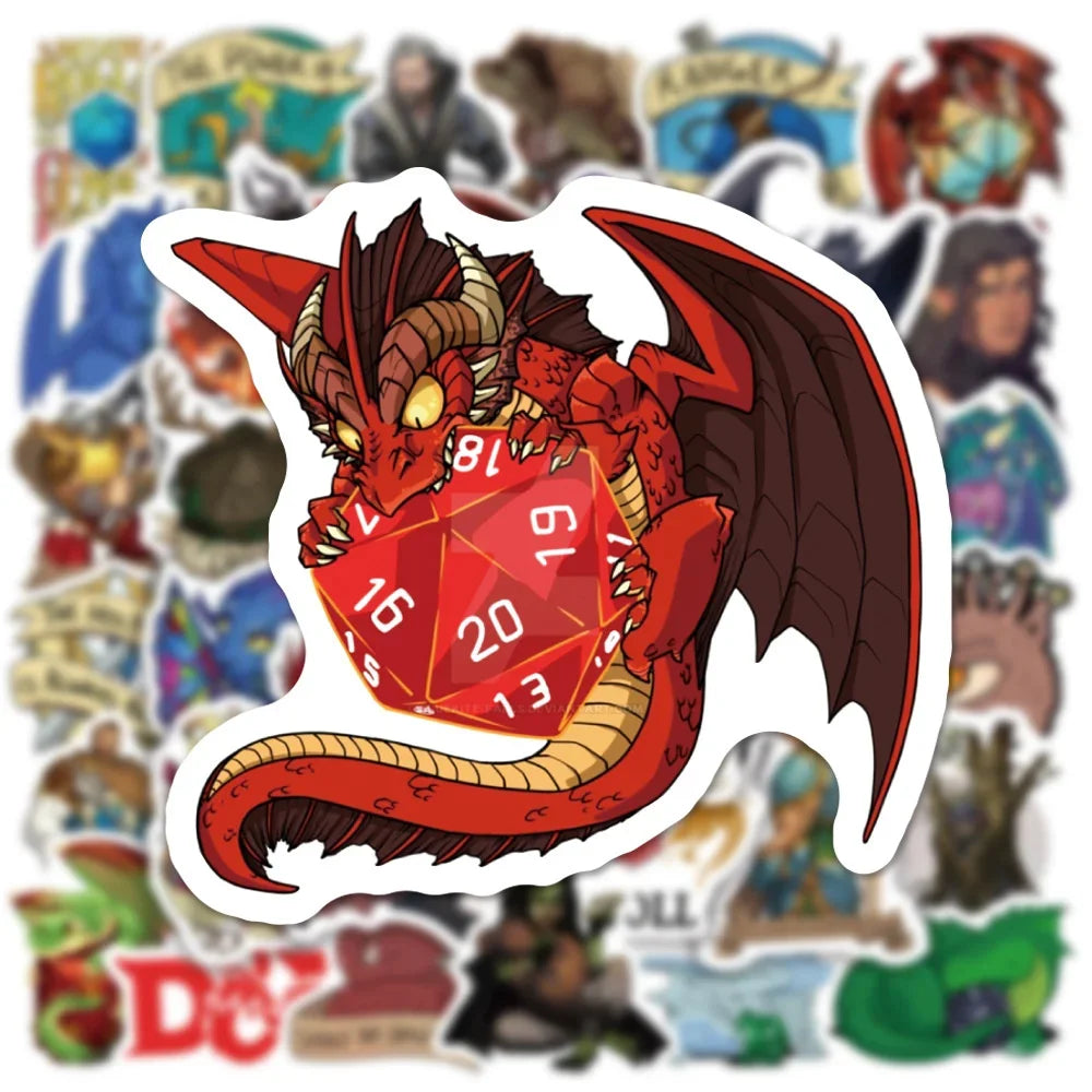 D&D Sticker Bundle (10/30/50) - What The Funk