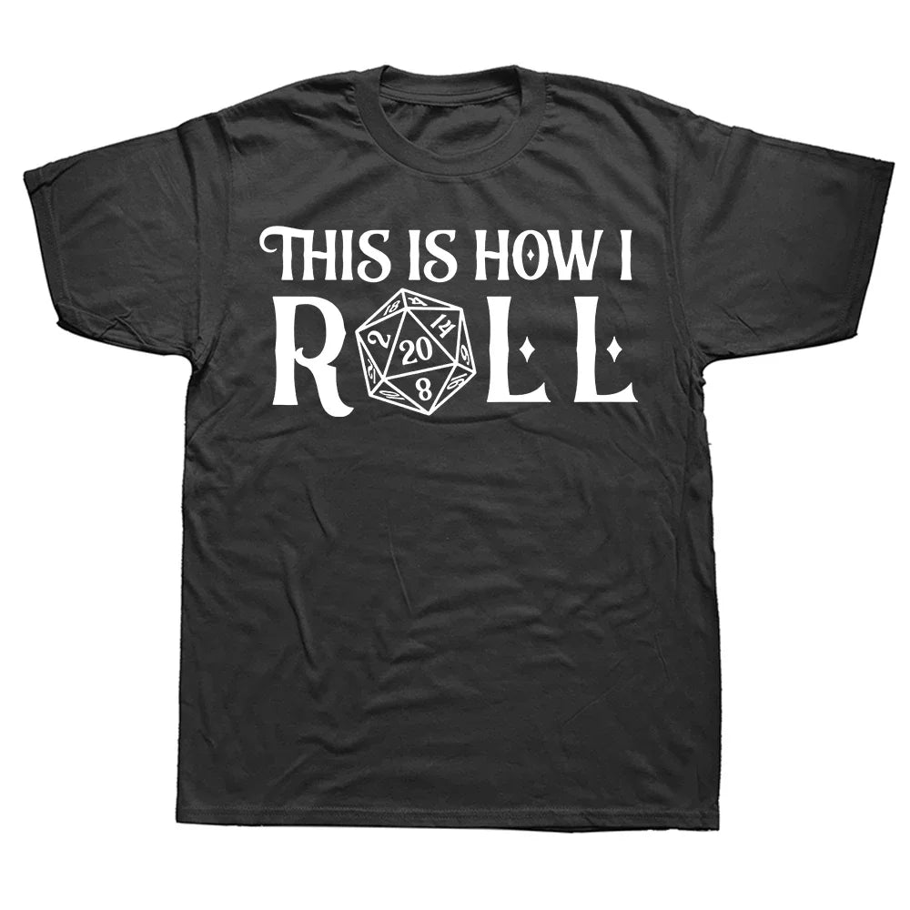 D&D Novelty T-shirts - How I Roll - What The Funk