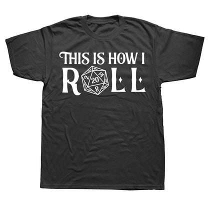 D&D Novelty T-shirts - How I Roll - What The Funk