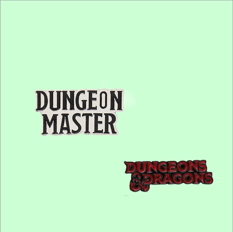 D&D and Dungeon Master Enamel Pins - What The Funk