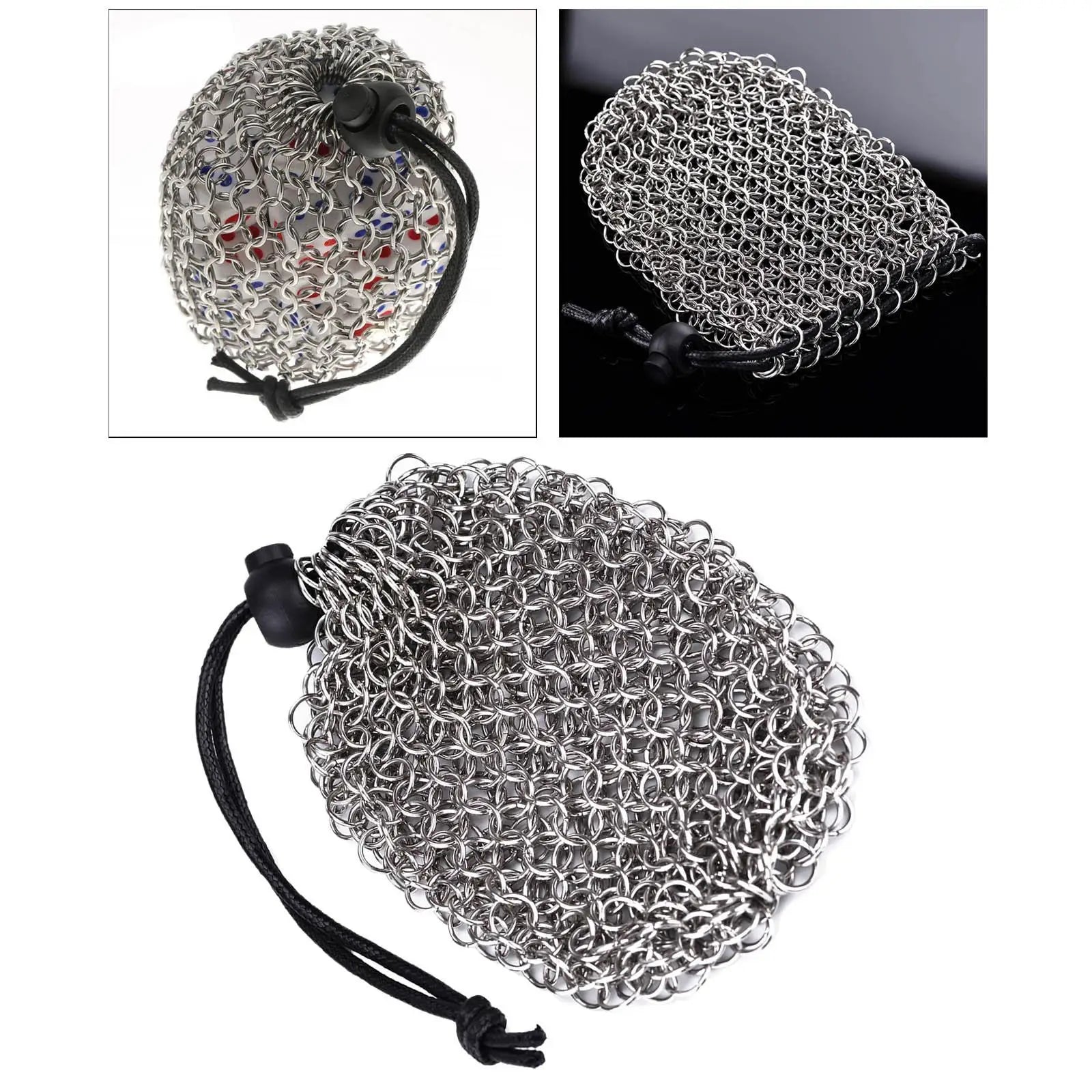 Chainmail Dice Bag - What The Funk