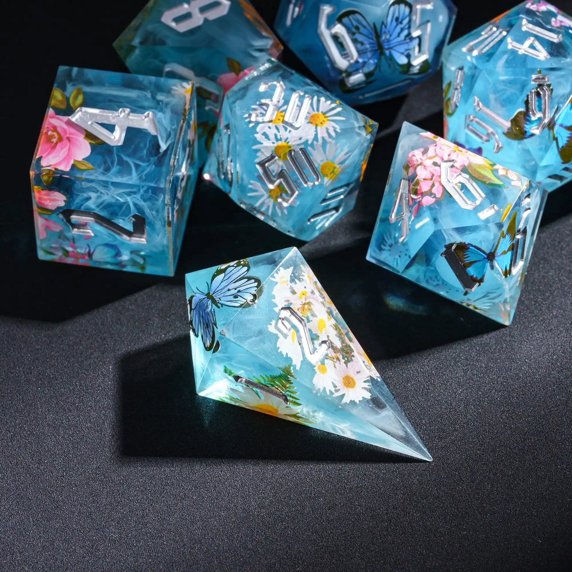 Sharp Edge Butterfly Blossom Dice - What The Funk