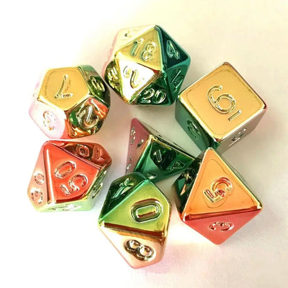 Green-Gold Plating Dice Set