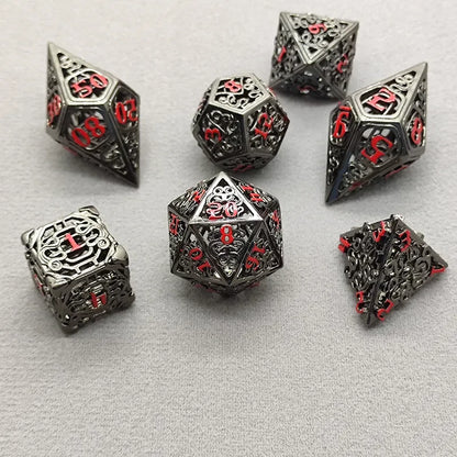 Hollow Metal Digital Dice Set - What The Funk