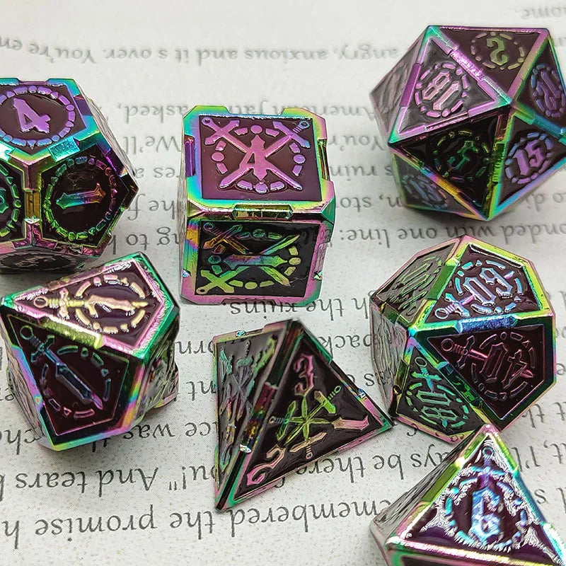 Metal Sword Emblem Dice - What The Funk