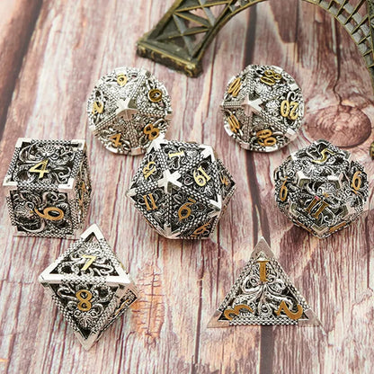 Hollow Metal Octopus Dice Set - What The Funk