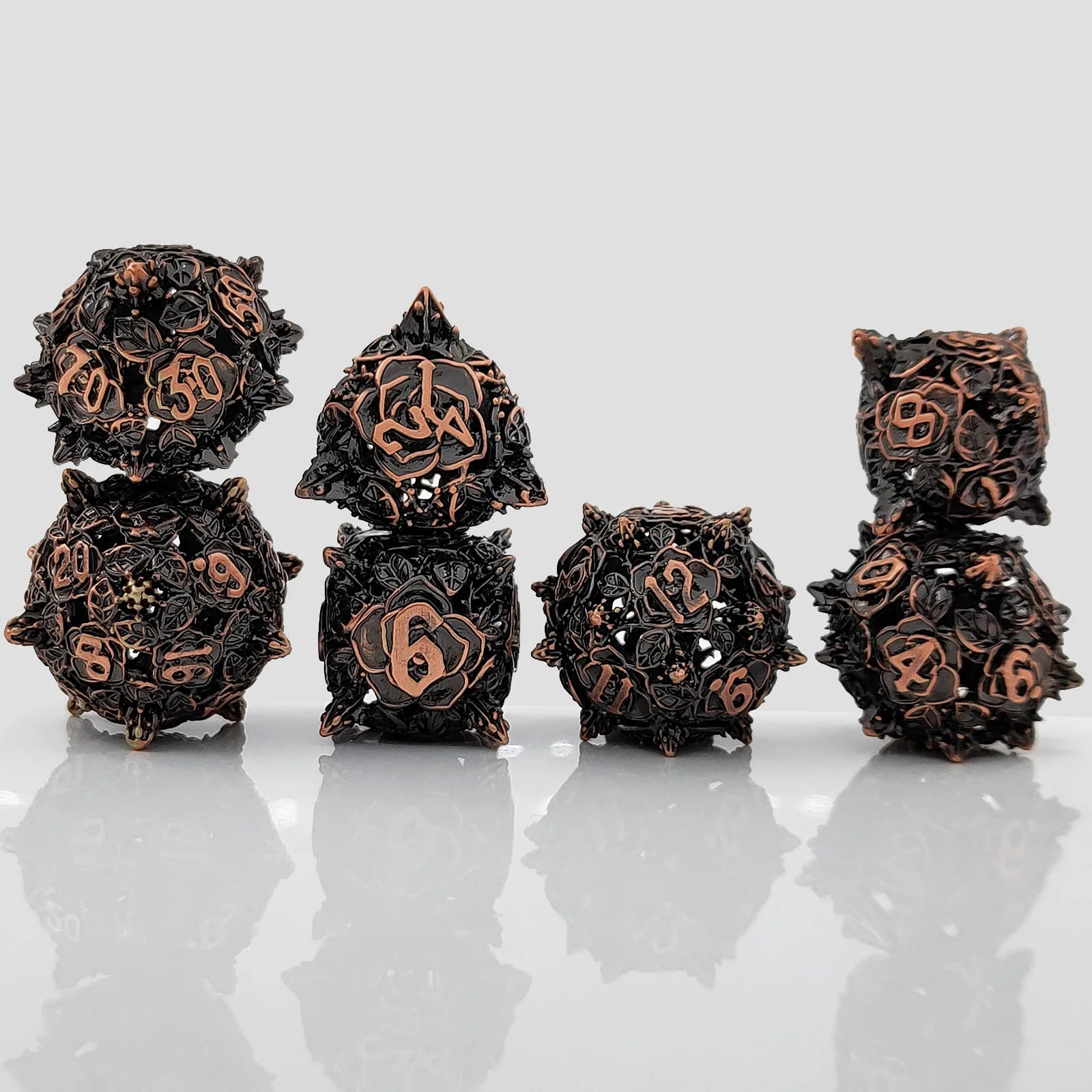 Metal Rose Dice Set - What The Funk