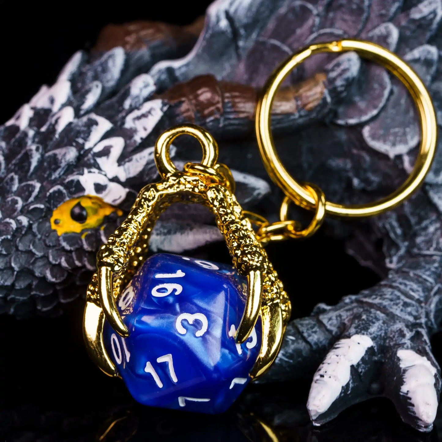 D20 Keychain and Key Ring - What The Funk