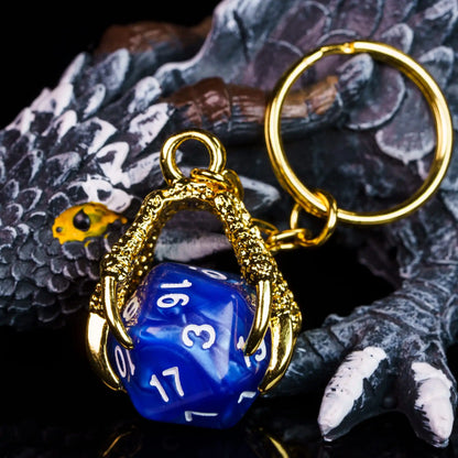 D20 Keychain and Key Ring - What The Funk