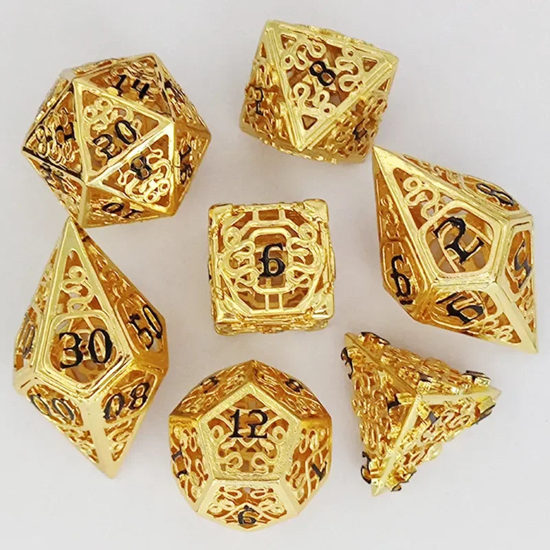 Hollow Metal Digital Dice Set - What The Funk