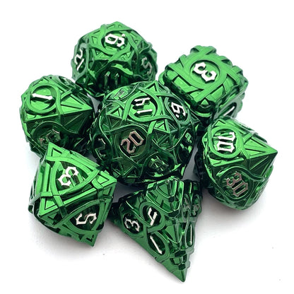 Metal Maze Pattern Dices Set - What The Funk