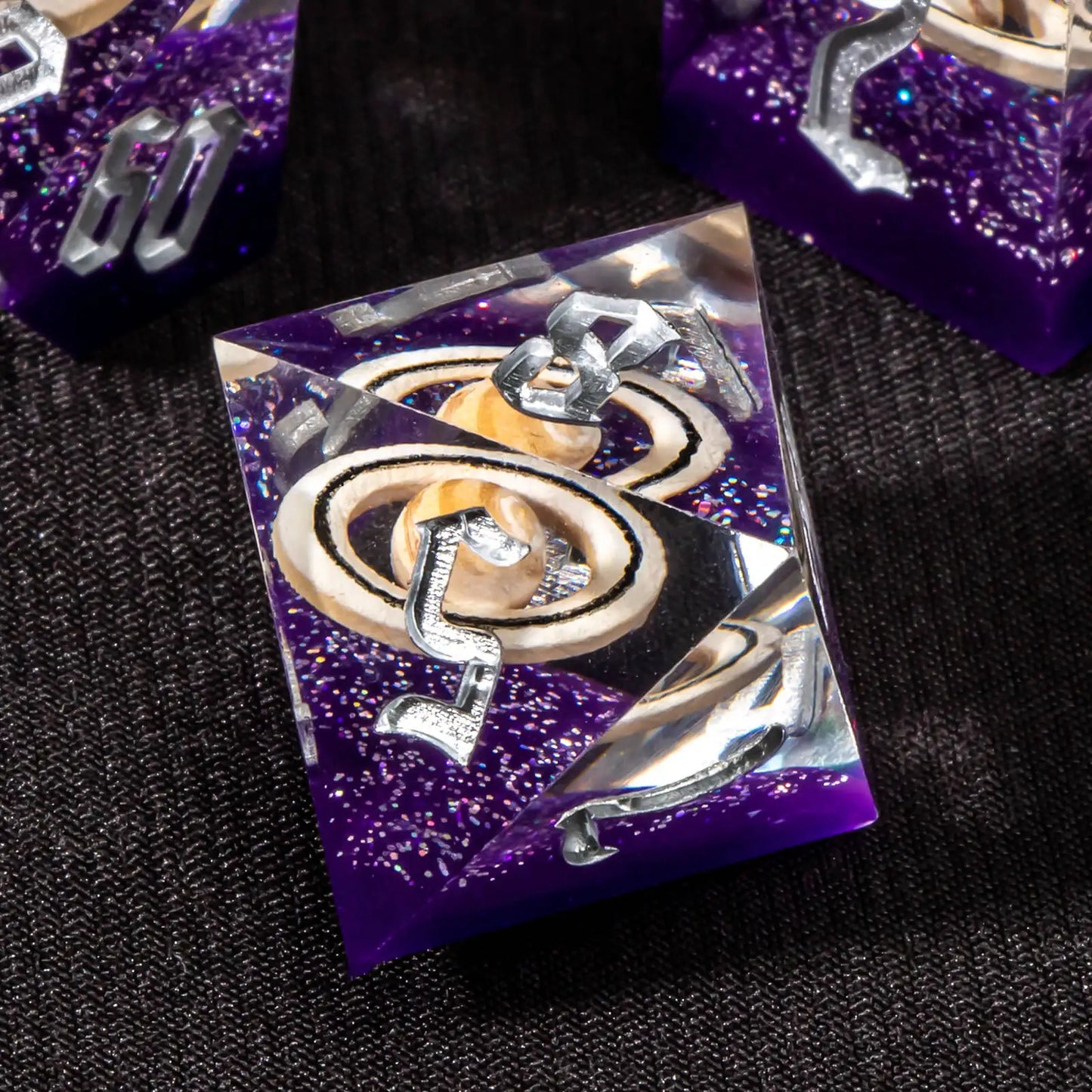 Sharp Edge Planetary Rings Dice Set