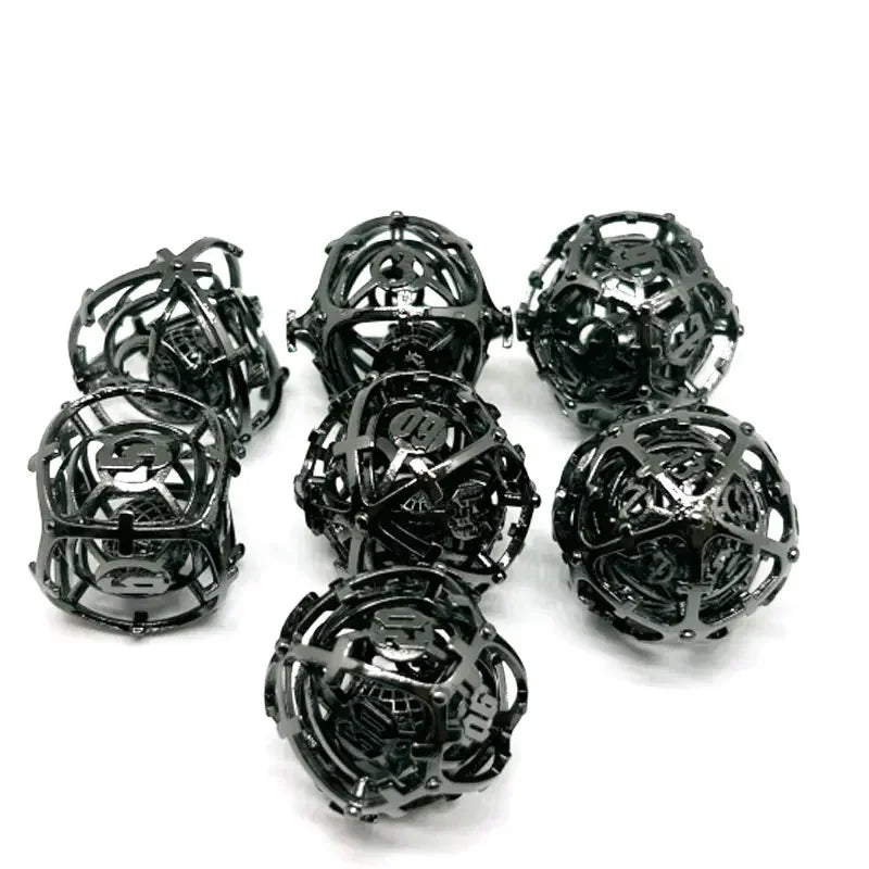 Hollow Metal Bell Dice Set - What The Funk