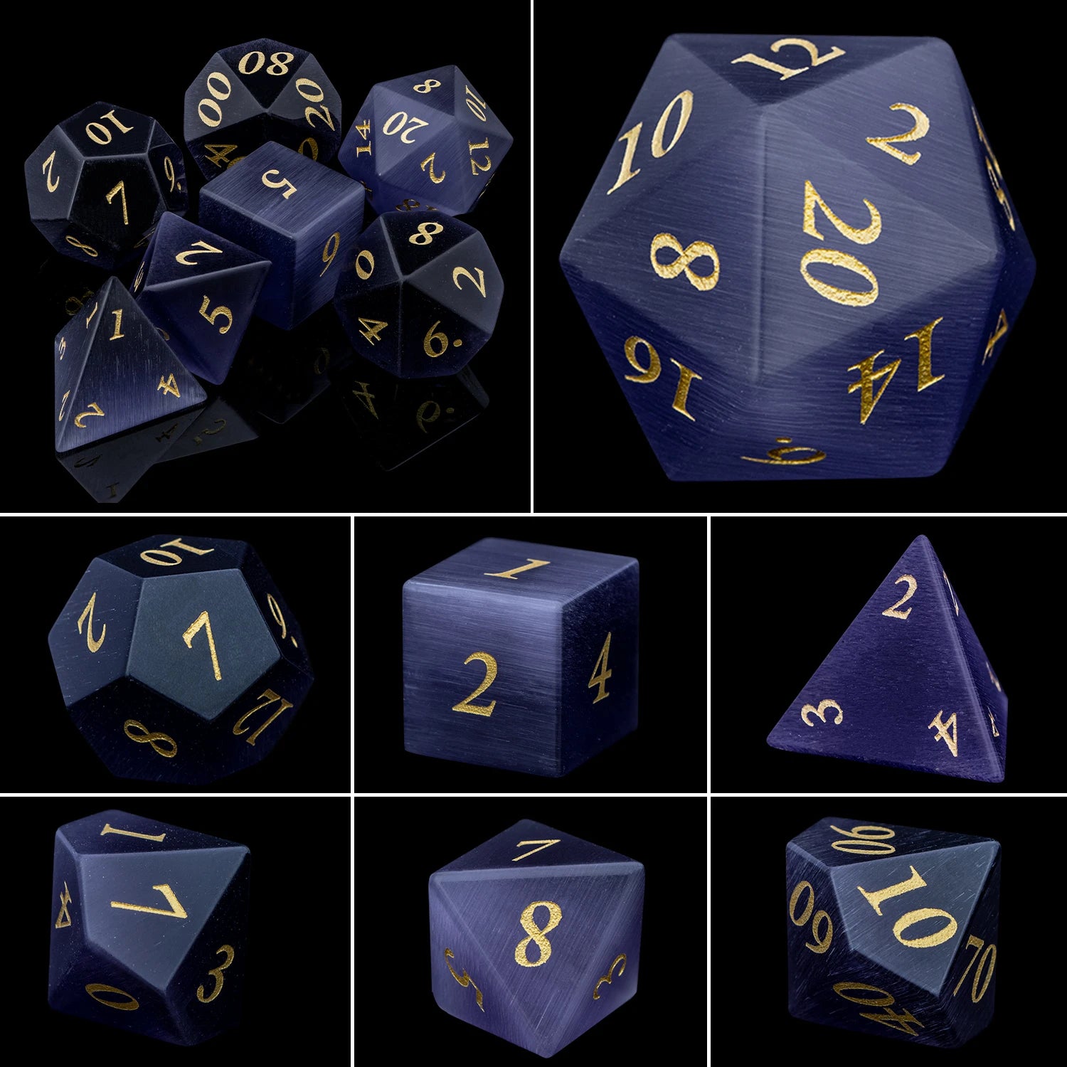 Crystal, Stone, & Gem Dice Set - What The Funk