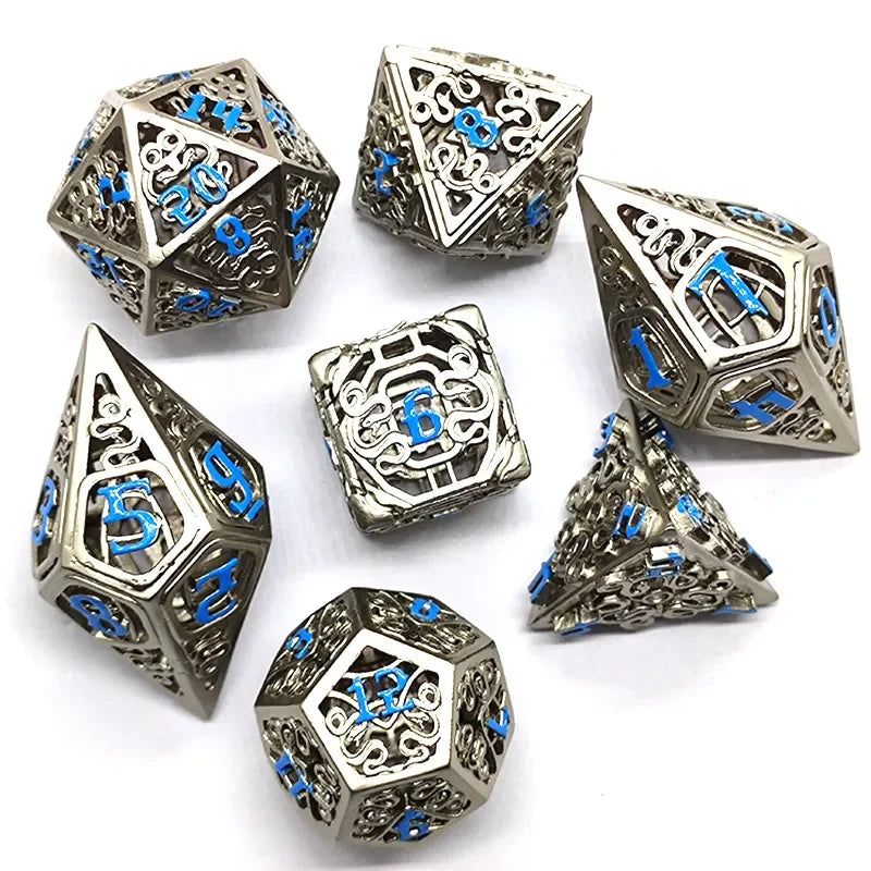 Hollow Metal Digital Dice Set - What The Funk