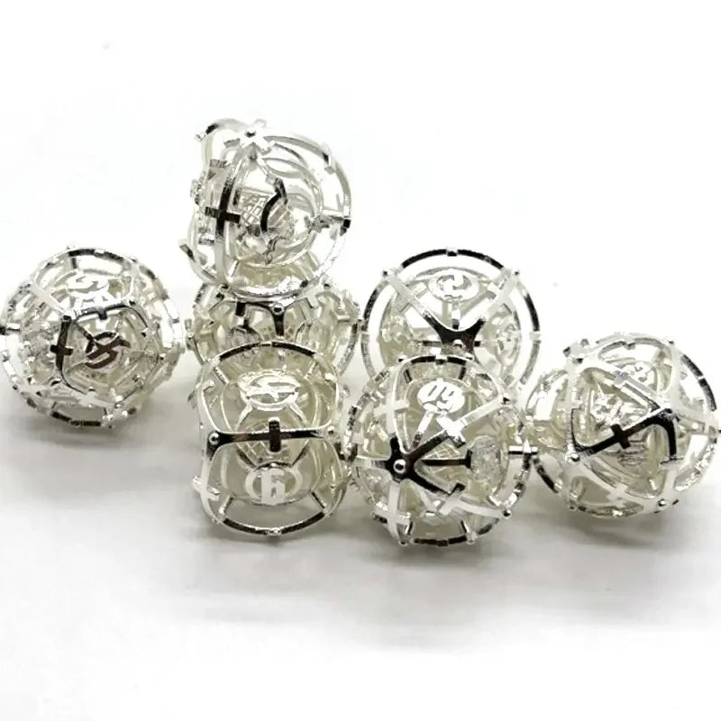 Hollow Metal Bell Dice Set - What The Funk