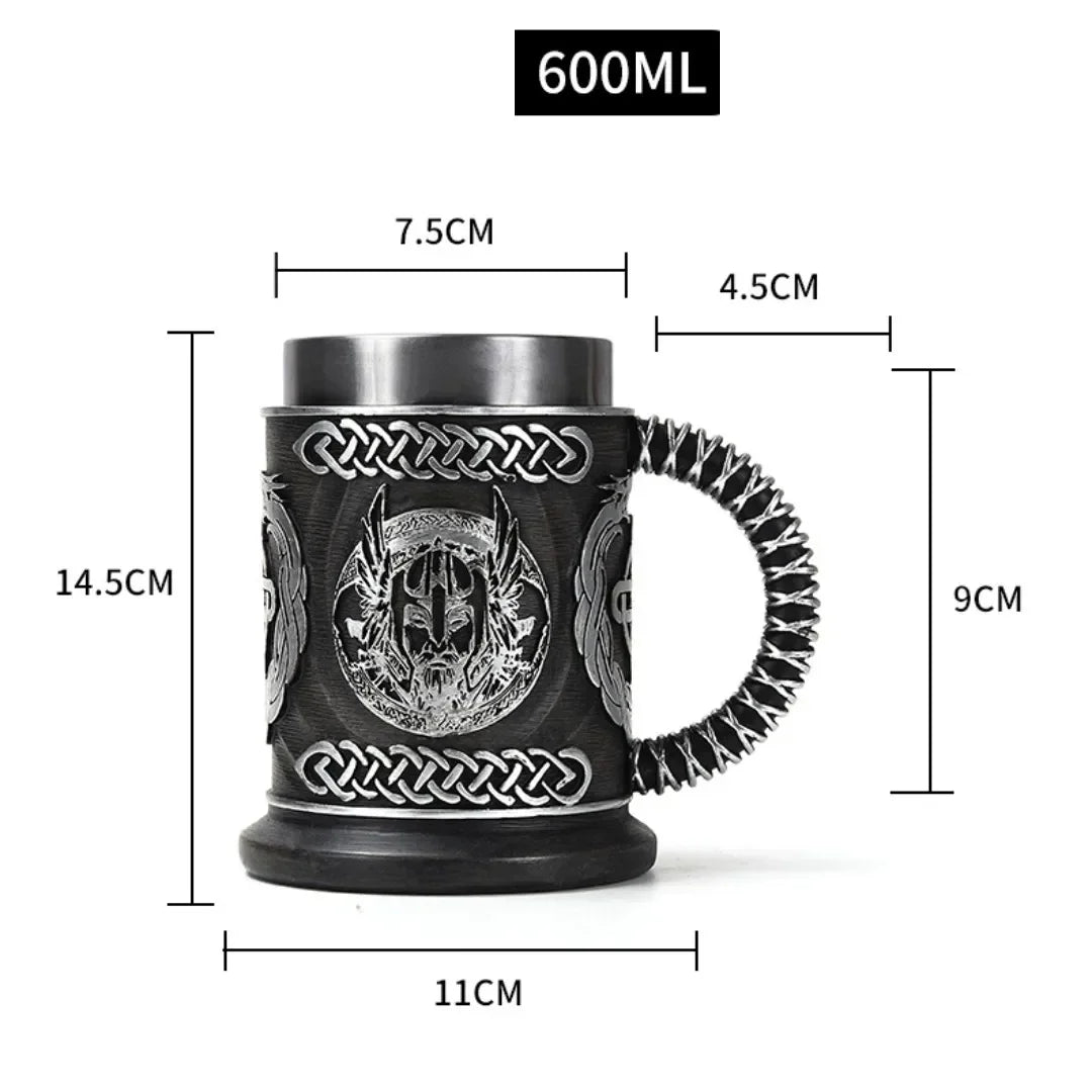 Viking Wood Style Beer Mug - What The Funk