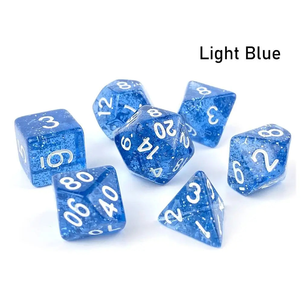 Glittery Translucent Dice Set - What The Funk