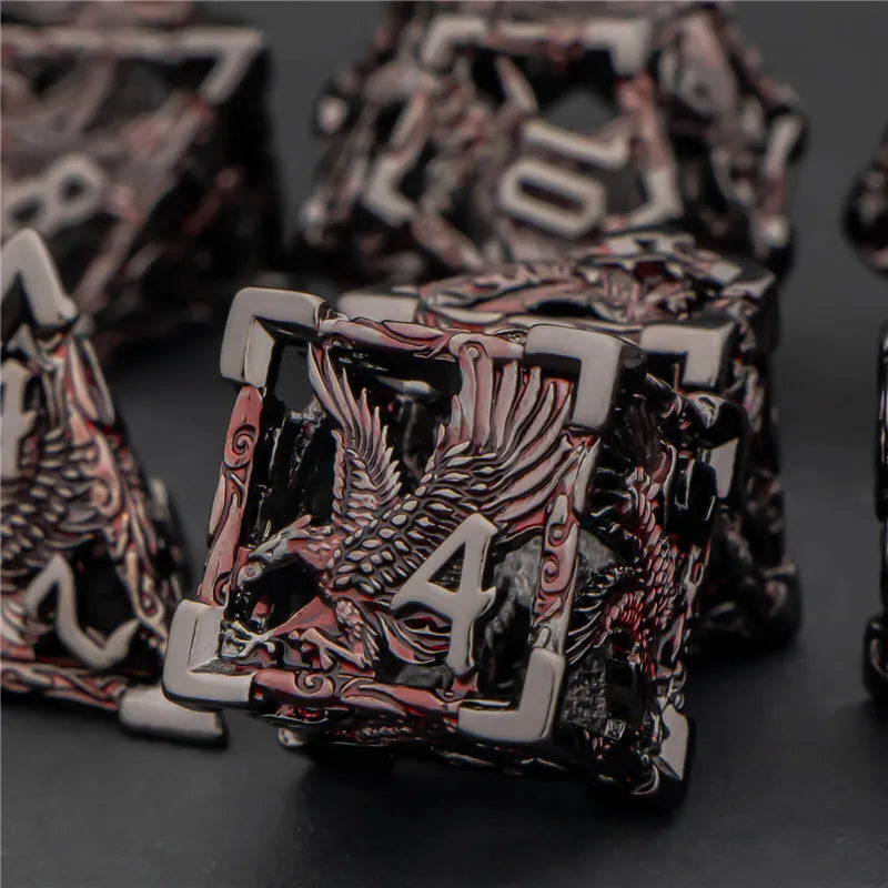 Hollow Metal Eagle Dice Set - What The Funk