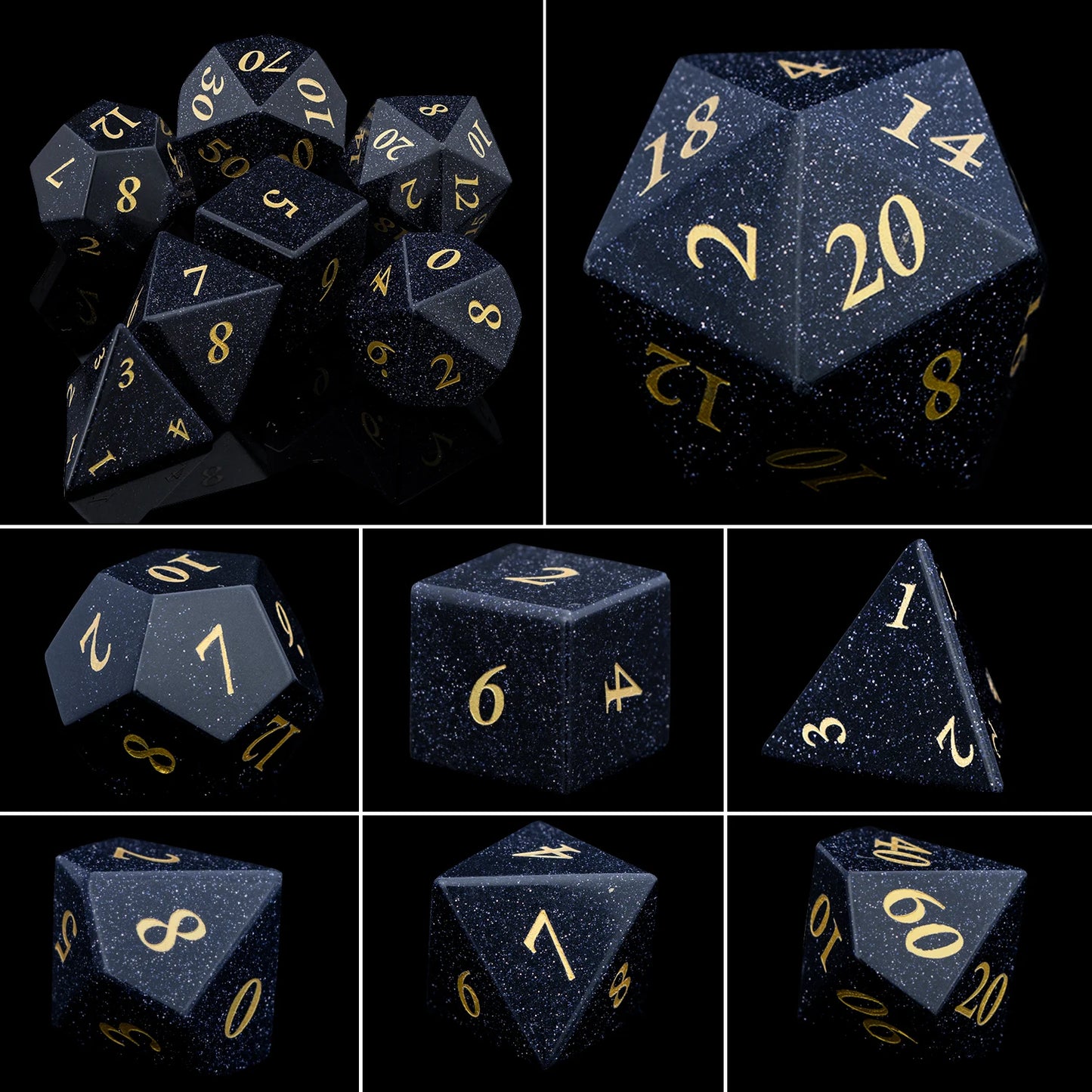 Crystal, Stone, & Gem Dice Set - What The Funk