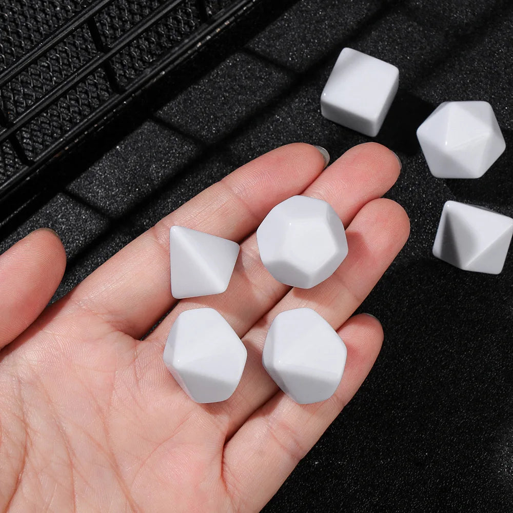 Blank White Dice Set - What The Funk