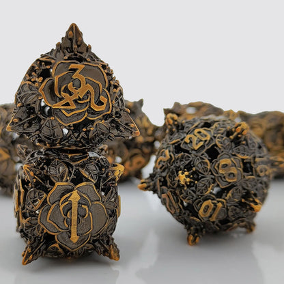 Metal Rose Dice Set - What The Funk