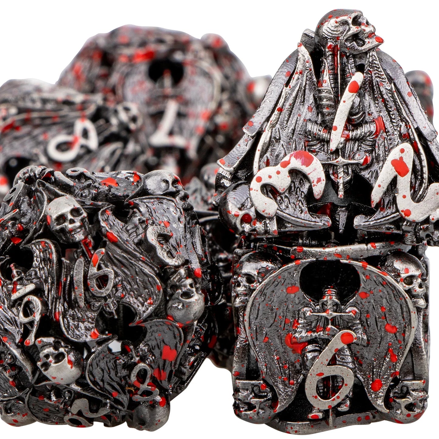 Metal Angels, Witches, & Dragons Dice Hollow Dice Set - What The Funk