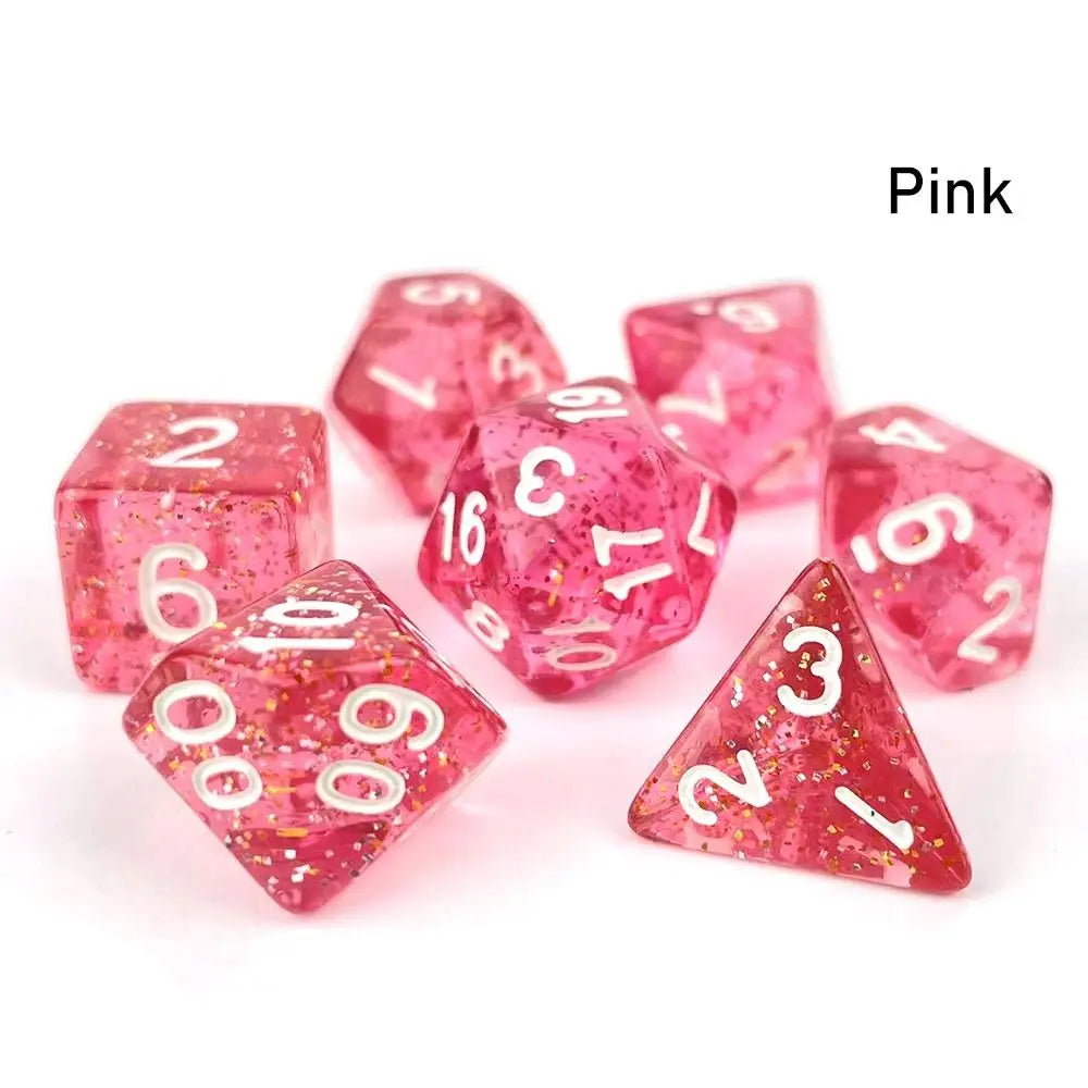 Glittery Translucent Dice Set - What The Funk