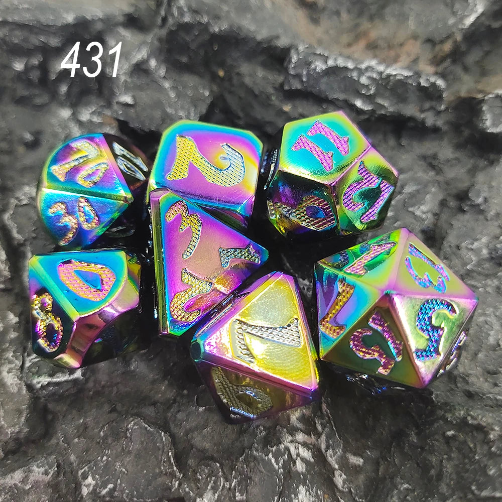 Metal Bold Number Dice - What The Funk