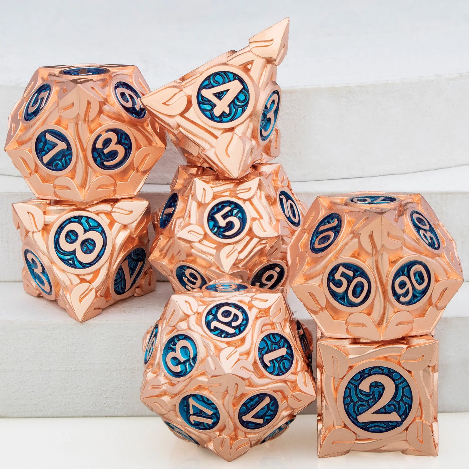 Metal Circle Identifying Dice Set - What The Funk