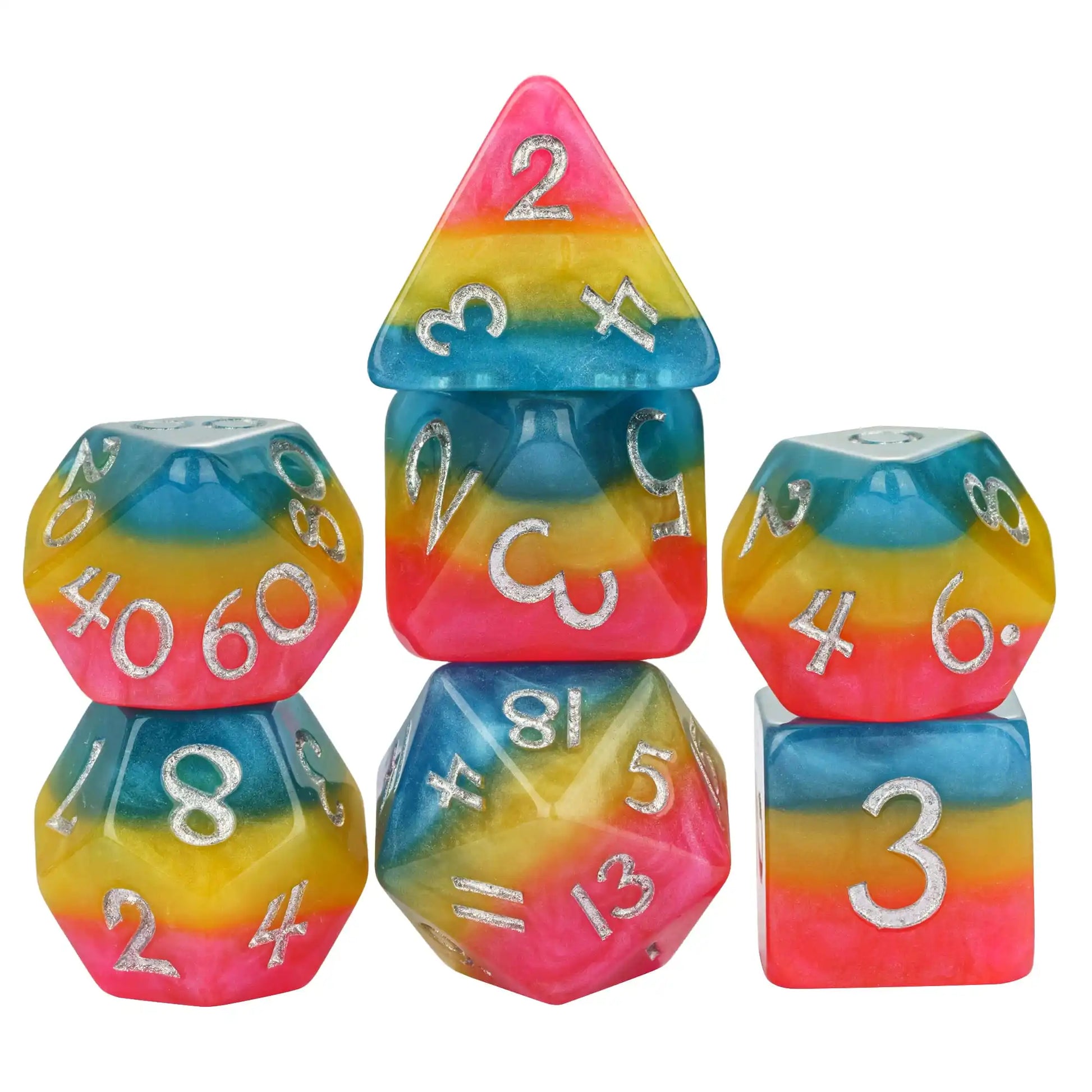 Variety LGBTQ+ Pride Flag Dice Sets - What The Funk