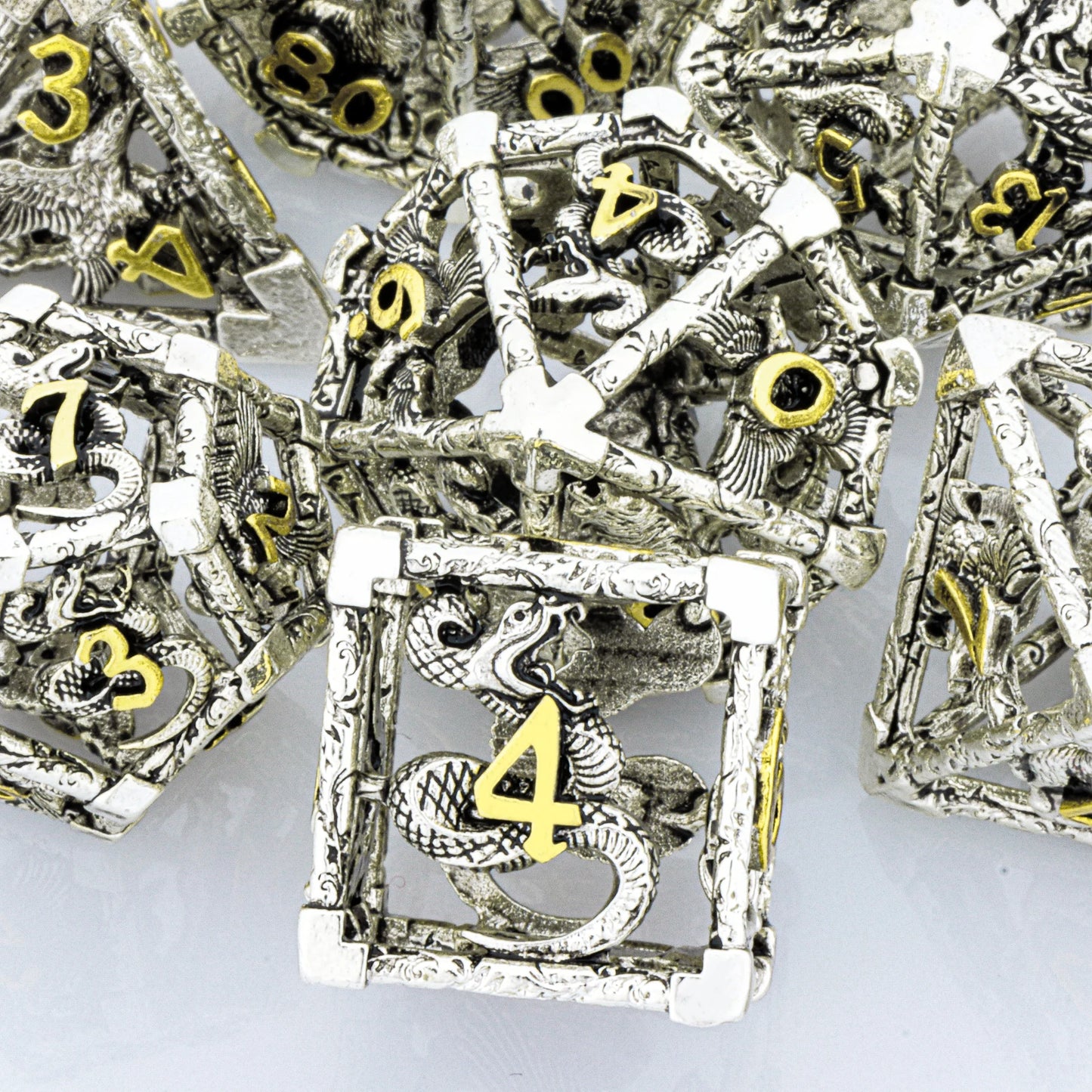 Metal Wolf & Snake Dice Set - What The Funk