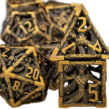 Metal Angels, Witches, & Dragons Dice Hollow Dice Set - What The Funk