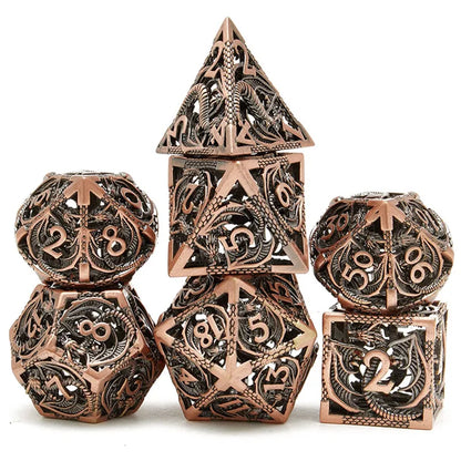 Hollow Metal Octopus Dice Set - What The Funk