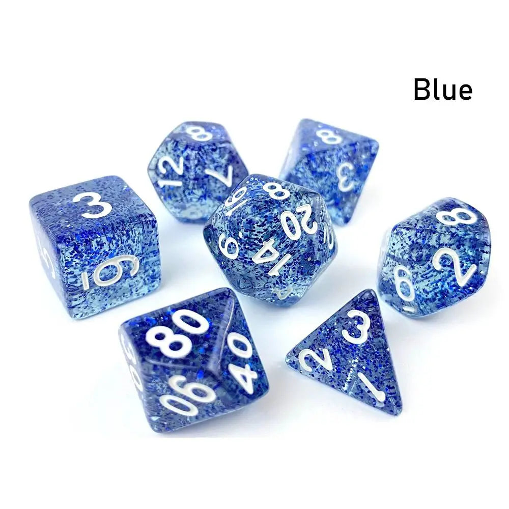 Glittery Translucent Dice Set - What The Funk