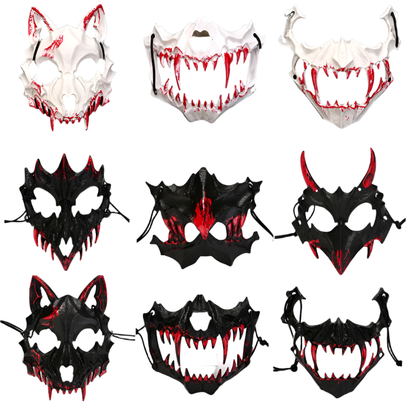 Bloody Dragon God Skeleton Mask