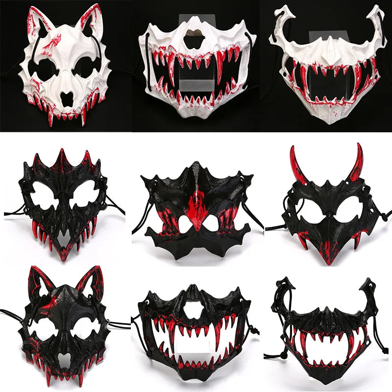 Bloody Dragon God Skeleton Mask