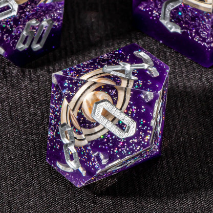 Sharp Edge Planetary Rings Dice Set