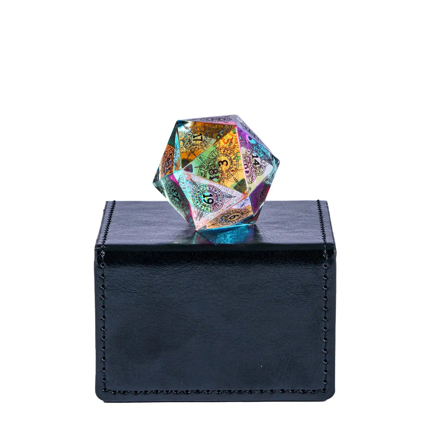 D20 Dice Colored Stone (30MM) - What The Funk