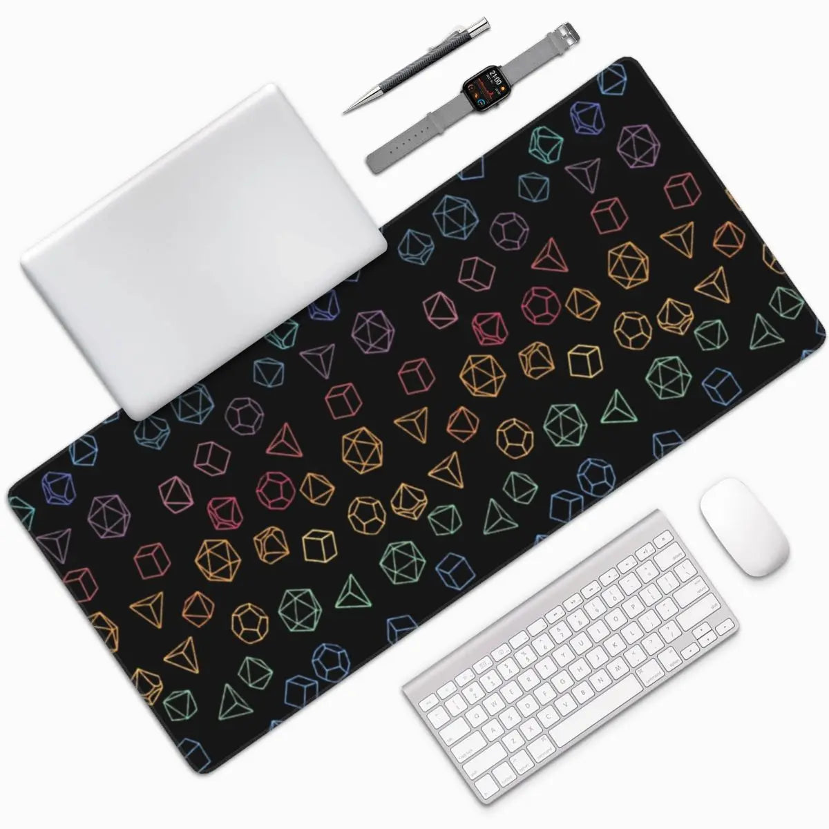 Dice Rainbow Mouse Pads