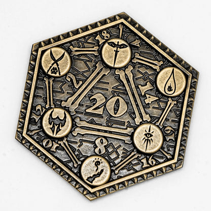 D20 Coin Creative Metal Coins - What The Funk