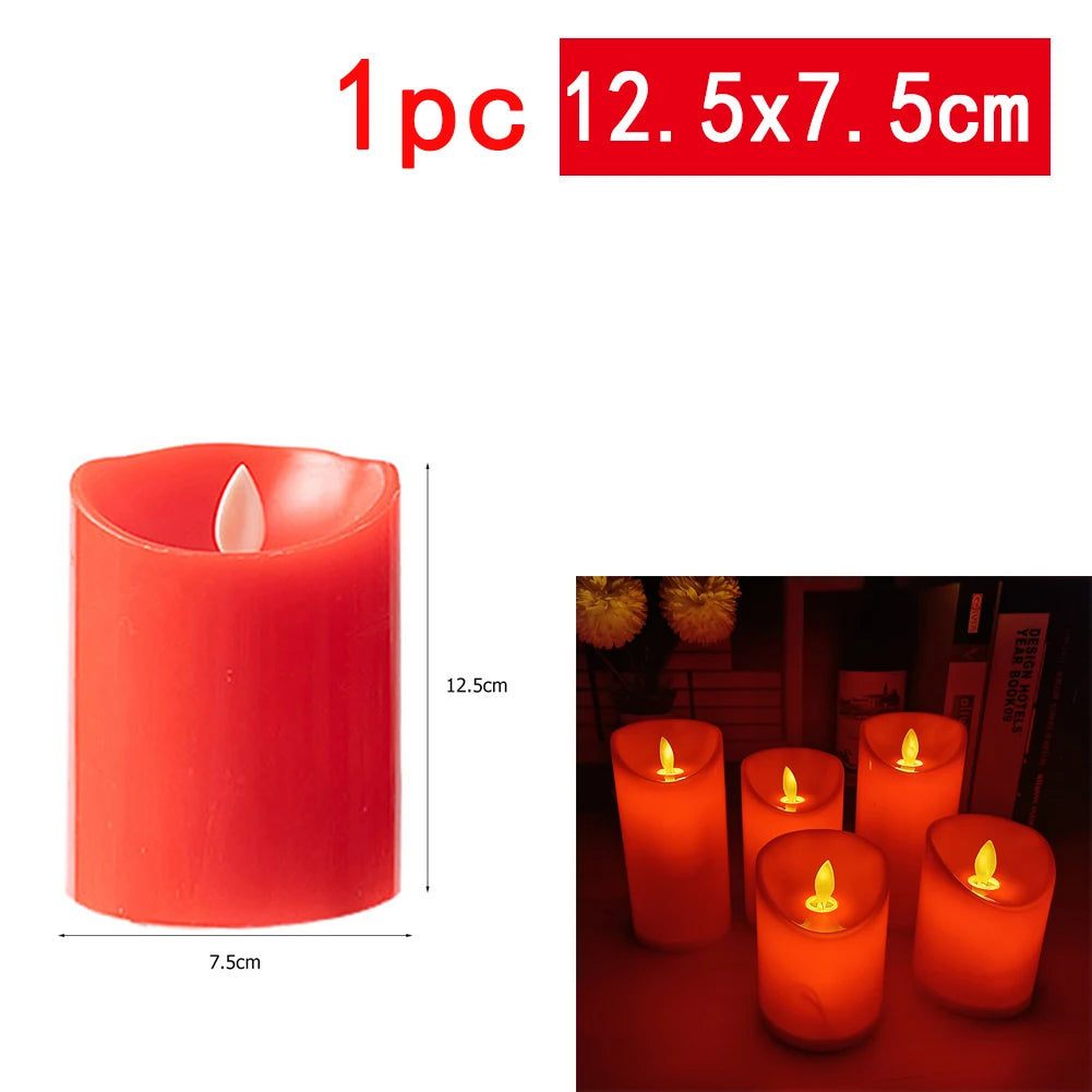 Electronic Flickering Wick Candle (Red) - What The Funk