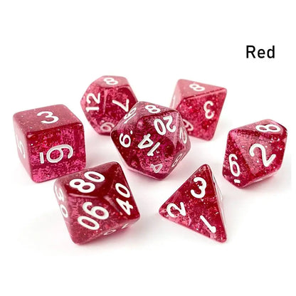 Glittery Translucent Dice Set - What The Funk